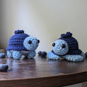 Blueberry Turtle | Handmade Crochet Turtle