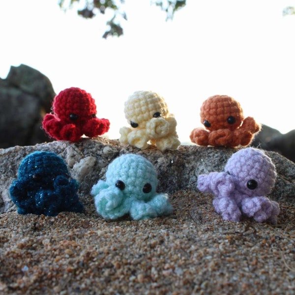 Mini Octopus | Crocheted Octopus Keychain | Stress Relief Toy |