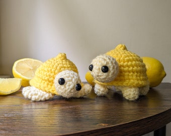 Lemon Turtle | Handmade Crochet Turtle