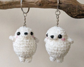 Mini Seal Plush | Handmade Seal Keychain |