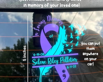 Suicide Awareness Memorial Sticker