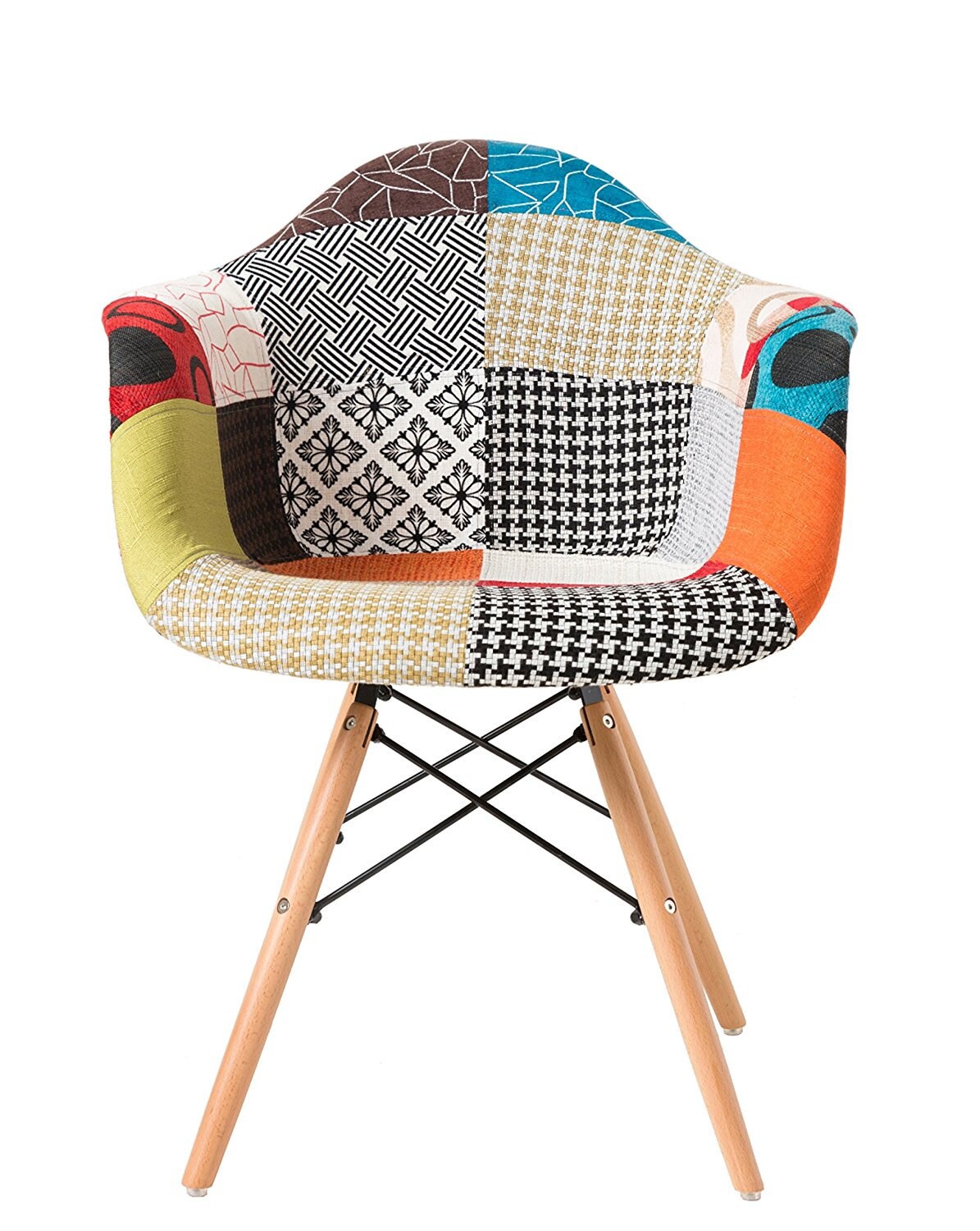 Set 1/2 Patchwork Fabric Dining Arm Chairs Home Office Lounge Etsy UK