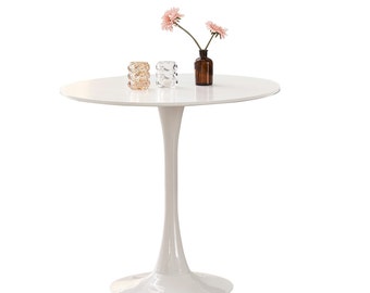 Modern Tulip Round Dining Table with MDF Top 80cm Diameter