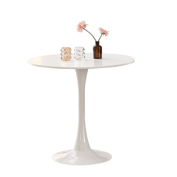 Modern Tulip Round Dining Table with MDF Top 80cm Diameter