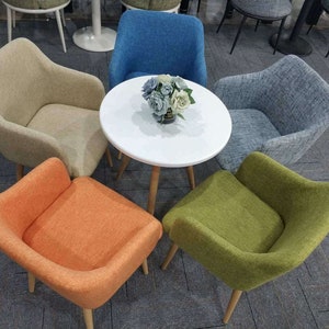 MOF Fabric Tub Chair Armchair Dining Chair K5 - in stock now!