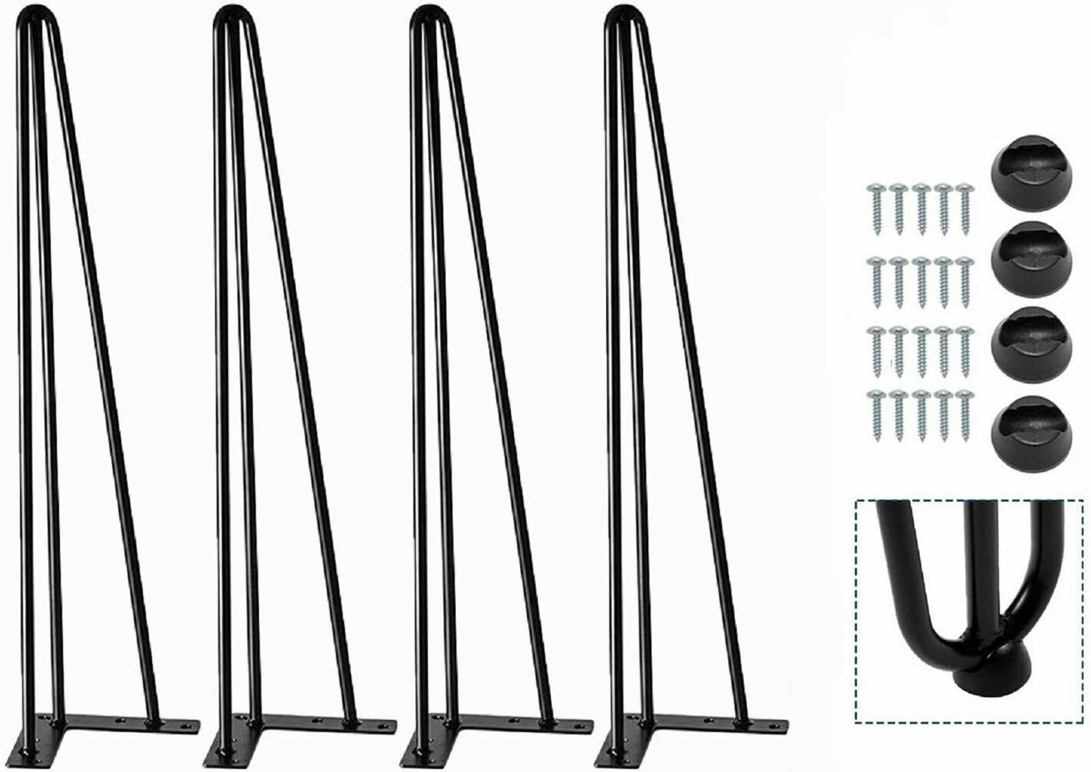 Hairpin Metal Legs for Coffee Table Stools 35cm or 41 Cm Etsy UK