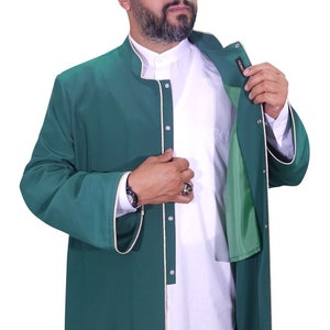 Islamic Mens Wear - Muslim Long Kurta - Jubbah For Men - Galabiyya - Prayer Robe - Islamic Mens Jubbah - Cubbe - C022