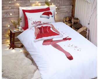 cot bed xmas bedding