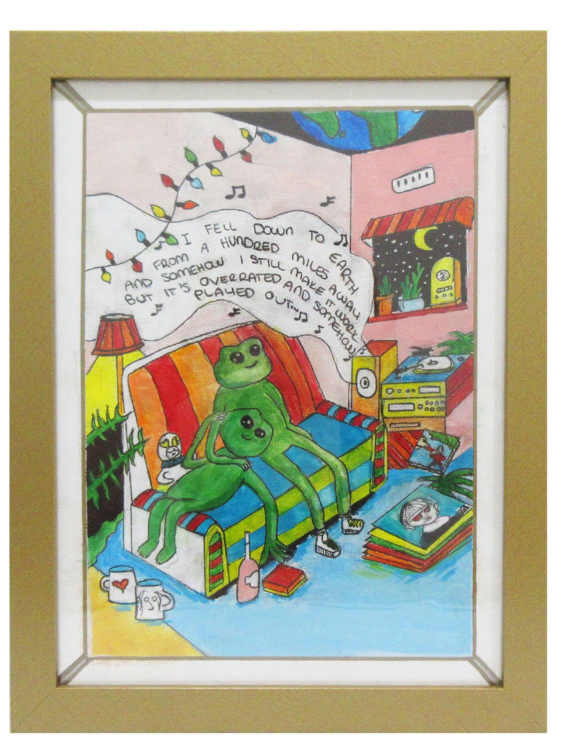 Cartoon Paintings Etsy