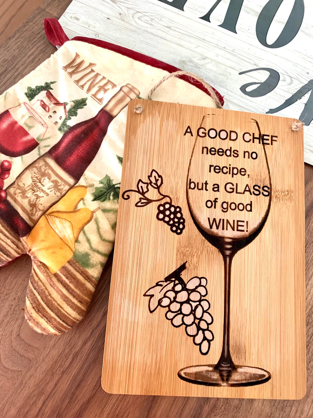 Bamboo Wall Decor Sign Wood Wall Hanging Board Kitchen - Etsy