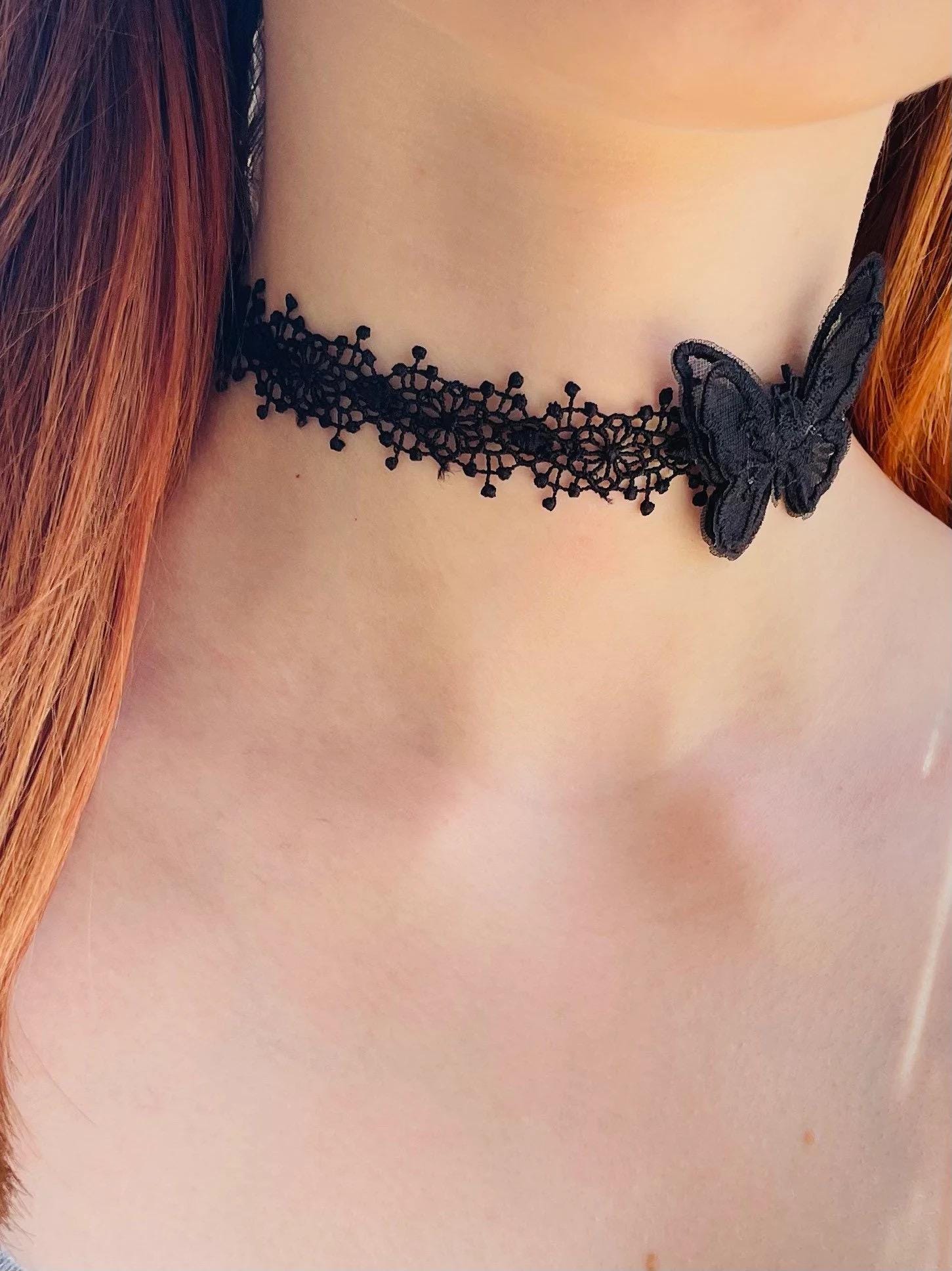 Gothic Lace Choker - Etsy