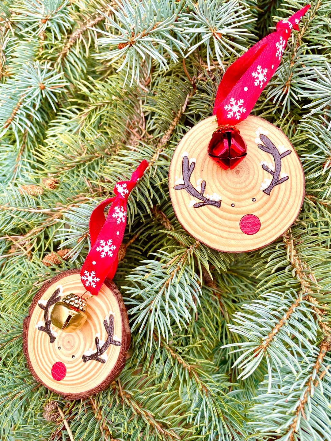 Wooden Christmas Tree Ornaments, Christmas Decorations, Gift - Etsy