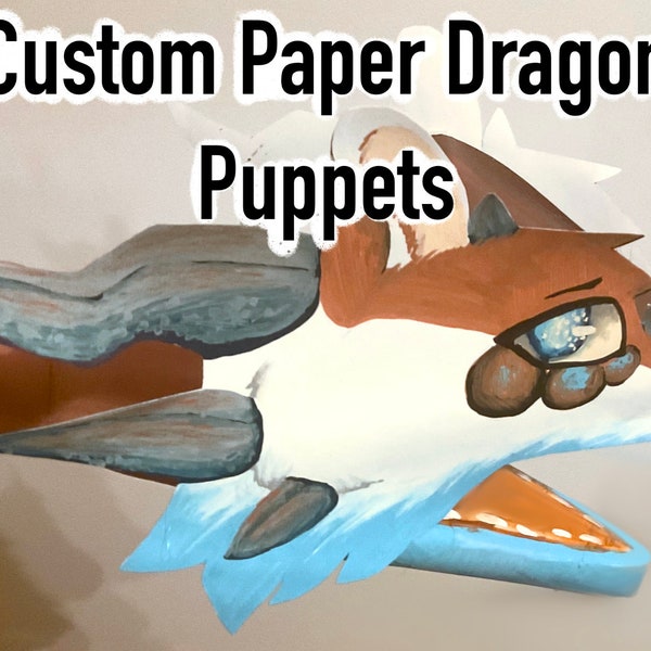 Custom Paper dragon puppets