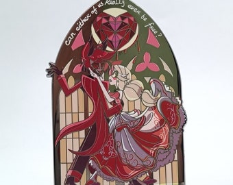 I Know Those Eyes a Charlastor Count of Monte Cristo Hazbin Hotel Enamel pins