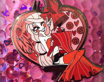Be Mine Charlastor Hazbin Hotel Valentine Pin