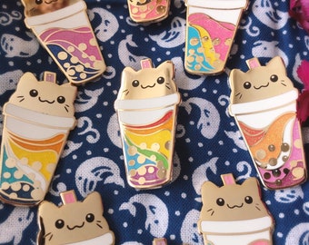 Meowtcha Boba Pride Pins B-grades and A-grades