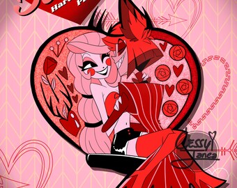 Be Mine Charlastor Hazbin Hotel バレンタインピン 再入荷 - Etsy 日本