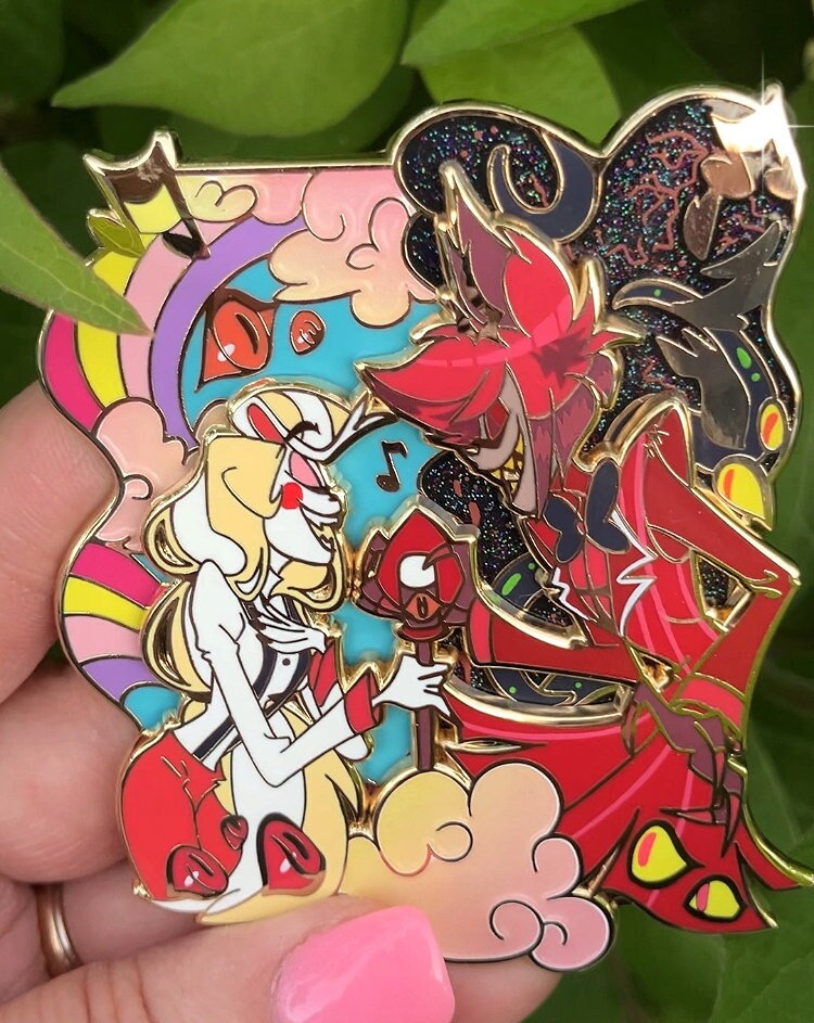 Heaven 2 Hell Charlastor Hazbin Hotel Enamel Pin RESTOCK