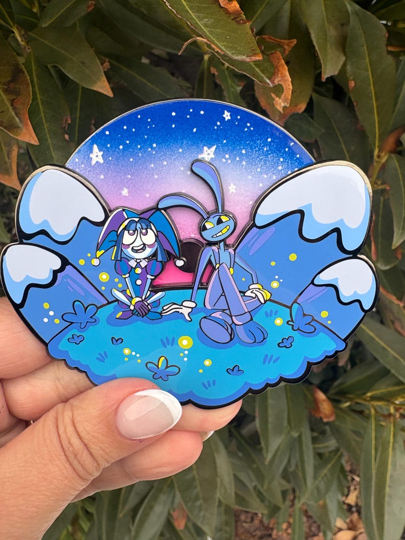 Until Dawn a Jax and Pomni Amazing Digital Circus Hard enamel Pin RESTOCK image 2