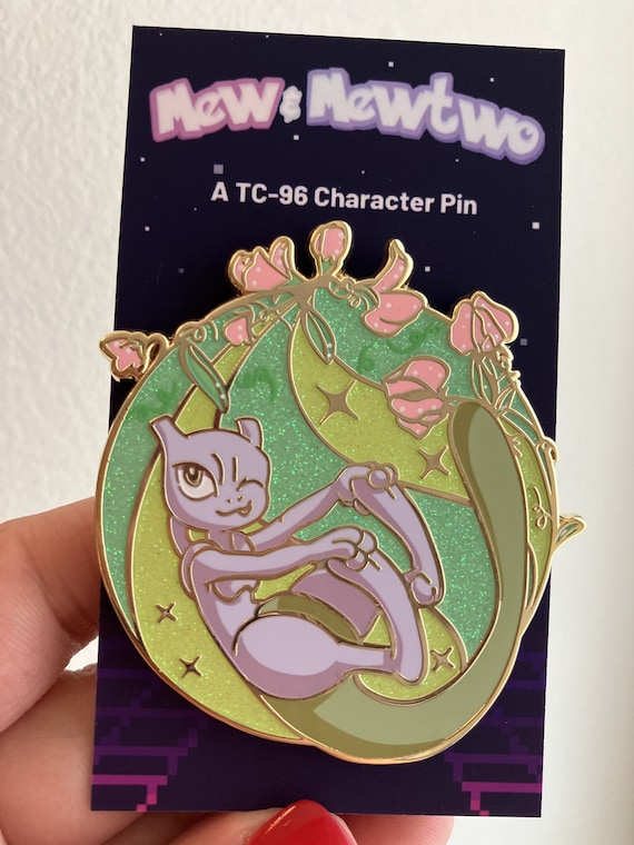 HUEY a Mew and Mewtwo Enamel Pin by TC-96 - Etsy