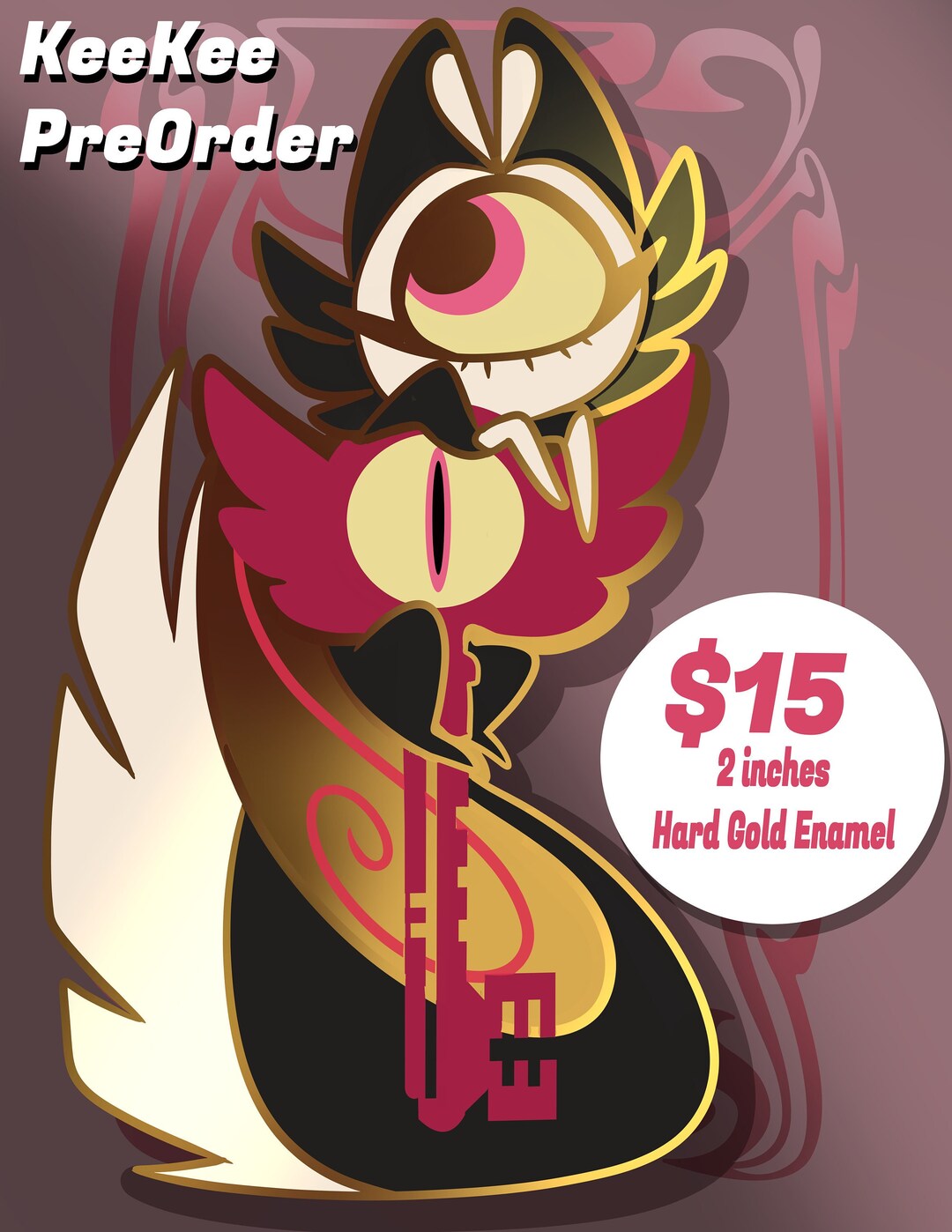 Keekee Hazbin Hotel Enamel Pin Preorder - Etsy
