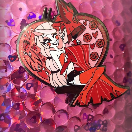 Be Mine Charlastor Hazbin Hotel Valentine Pin - Etsy