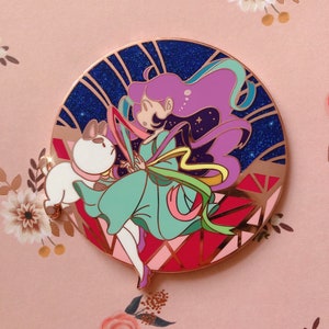 Bee and Puppycat Rosegold enamel pin