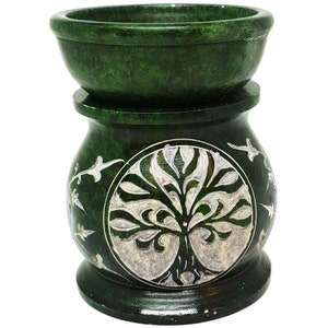 Tree of Life Soapstone Oil Burner 8.5x6.5cm