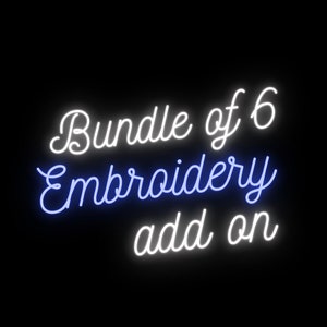 Name Embroidery For Bundles of 6 Caps Only  / Pipeliner / 100% Cotton