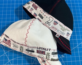 United We Stand Band / Deep Crown Welding Cap / Reversible / Pipeliner / 100% Cotton