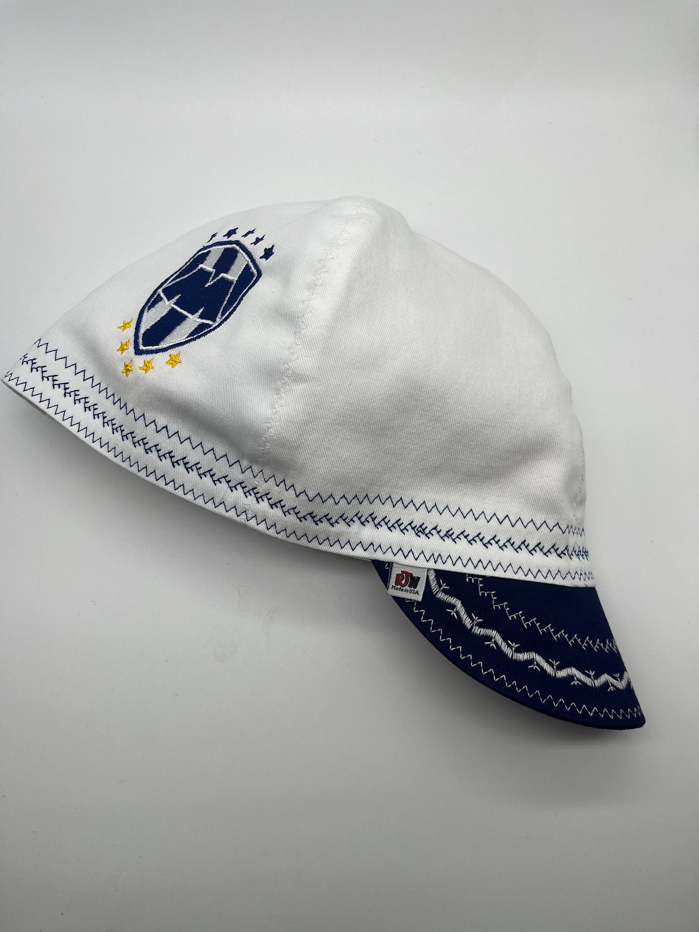 Monterrey Rayados / Deep Crown Welding Cap / Reversible / Pipeliner / Boilermaker / 100% Cotton