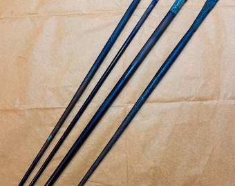Antique G Rowney Oil Paint Brushes x 4 Artists Painting Vintage Art