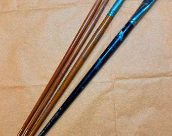 Antique G Rowney Oil Paint Brushes x 4 Artists Painting Vintage Art