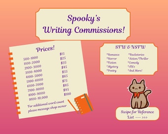 Custom Writing Commissions