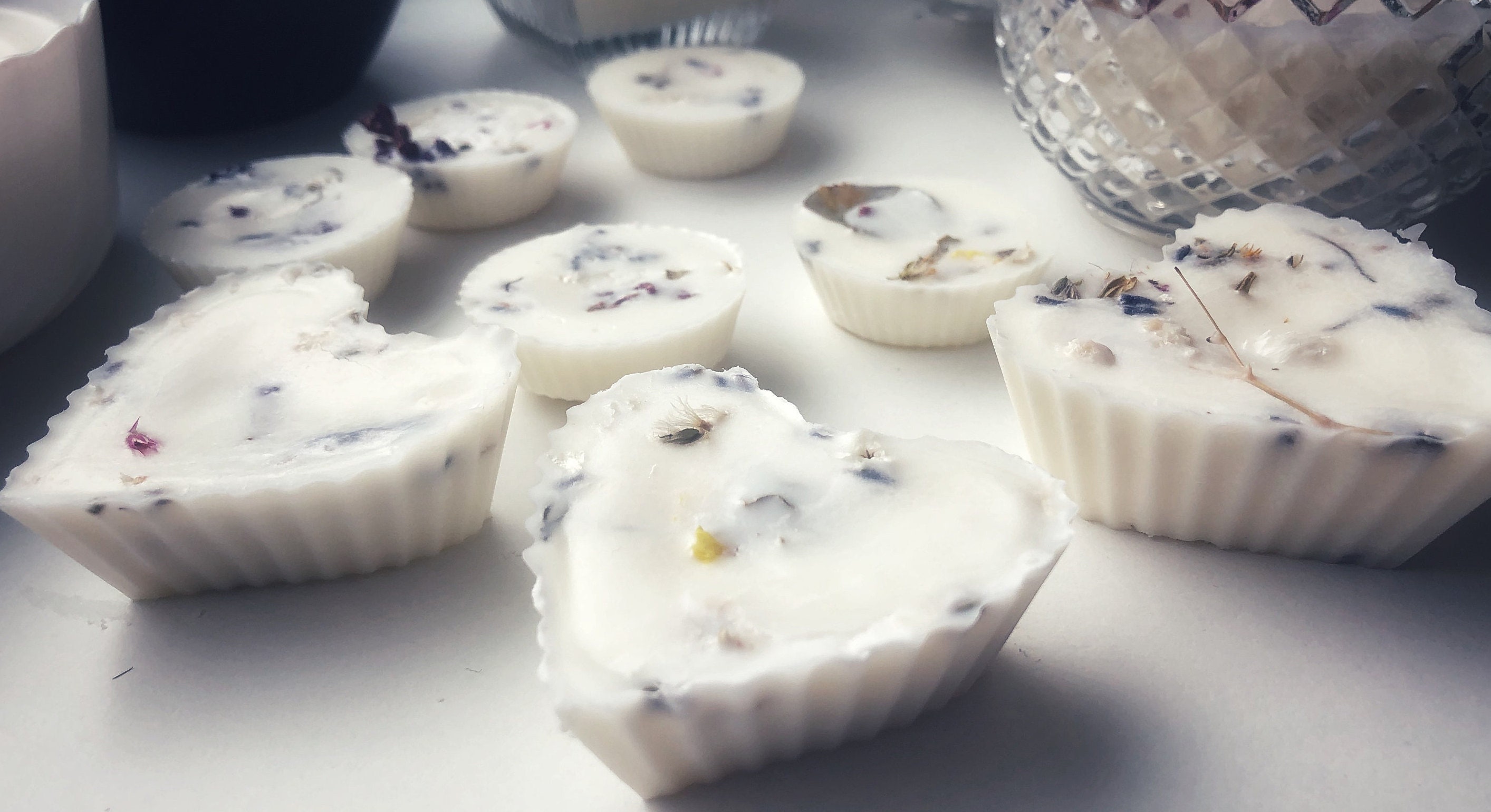 Fondants Parfumés Fleurs Séchées , Ideal Cadeaux Invités Mariage, Cire de Soja