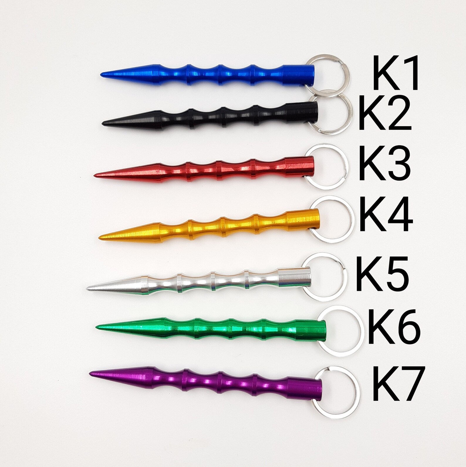 Safety keychain kubotan sound alarm whistle keychain Etsy