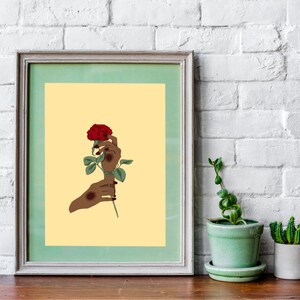 Blooming Rose Digital Art Download