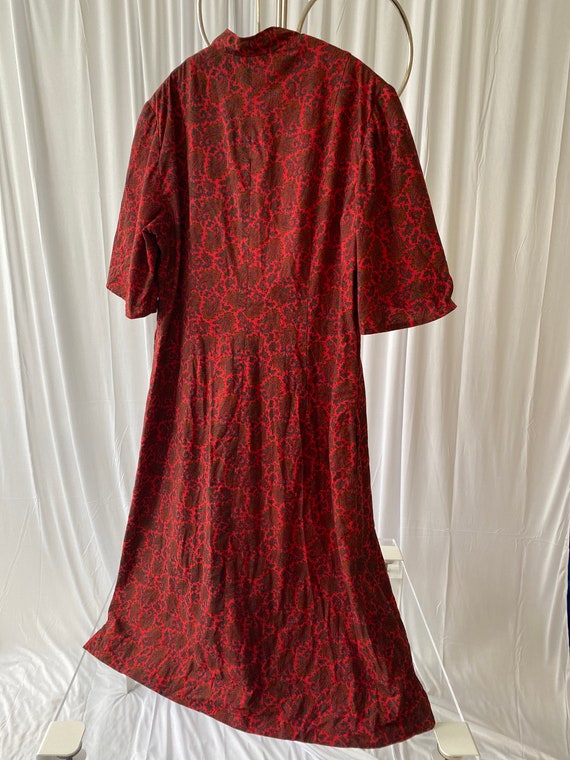 60s Handmade Paisley Dress - image 3
