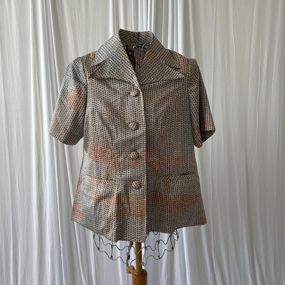 60s/70s Groovy Graphic Jacket! - Etsy