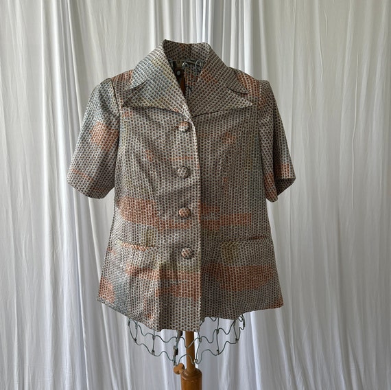 60s/70s Groovy Graphic Jacket! - image 1