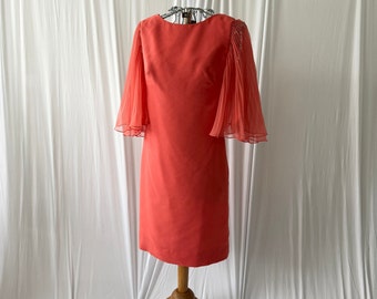 60s Miss Elliette Flutter Dress