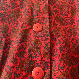 60s Handmade Paisley Dress image 1