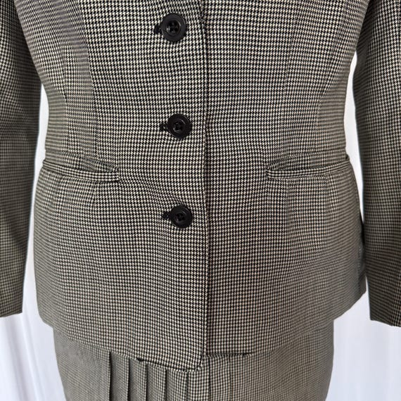 40s Houndstooth Skirt Suit - image 2