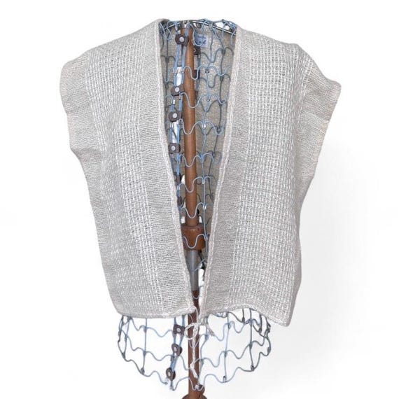 VTG Hand-woven Cream Vest