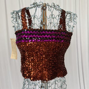70s I.Magnin Sequin Tank Top