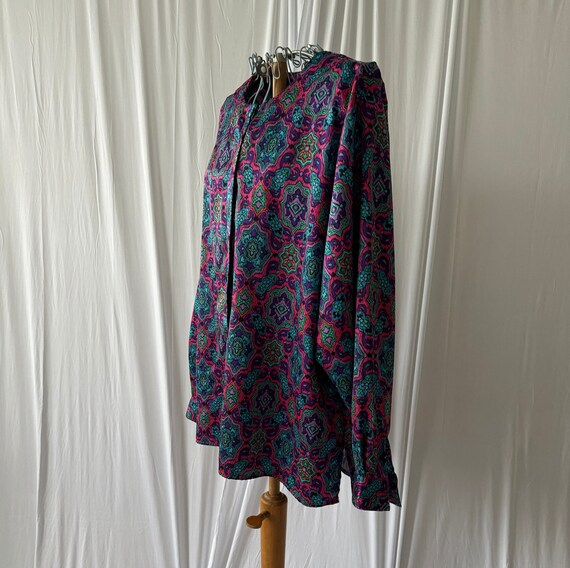 80s DVF Vibrant Blouse! - image 3