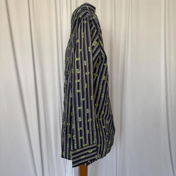 70s Abstract Stripe Button Down - image 4