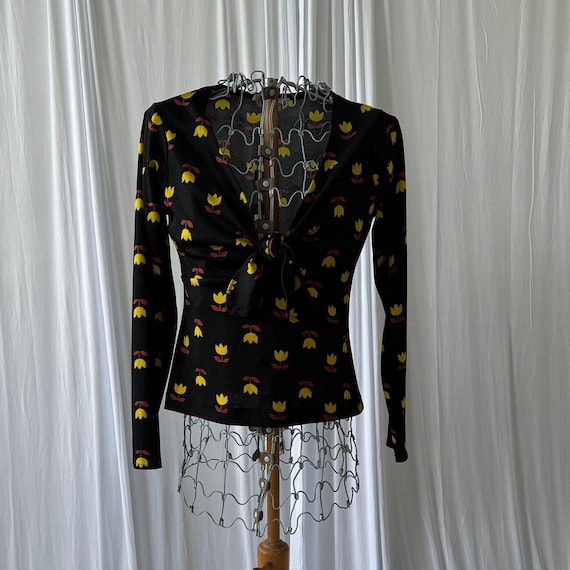 70s Joseph Magnin Tulip Top! - image 1