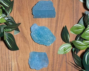Raw Aquamarine Crystal, Courage & Intuition Stone, one piece
