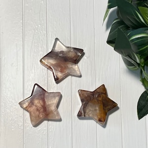 Fire Quartz Stars for contacting spirit guides, emotional healing and balance